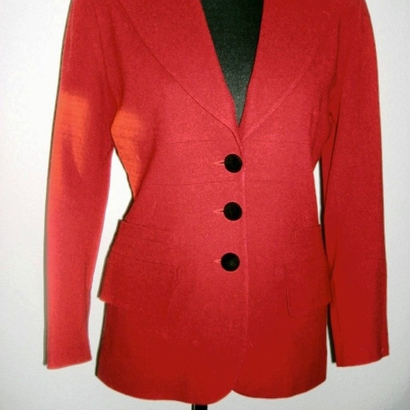 Vintage Thalian wool crepe blazer 4 or 4P EUC - Picture 7 of 8